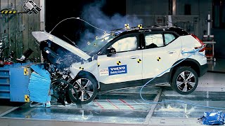 VOLVO XC40 RECHARGE  THE SAFEST SMALL ELECTRIC SUV  CRASH TEST [upl. by Zucker696]