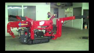 SPYDERCRANE URW 295 Mini Crawler Crane Setup [upl. by Brod683]