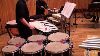 Clocks in Motion  Percussion Quartet Mvmt 2  Charles Wuorinen [upl. by Glynda]