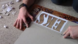 HOW TO MAKE A SIMPLE LETTER STENCIL [upl. by Leiria585]