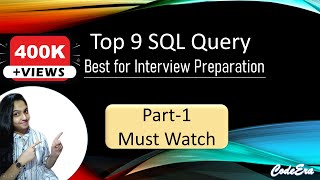 Top 9 SQL queries for interview  SQL Tutorial  Interview Question [upl. by Ennasus]