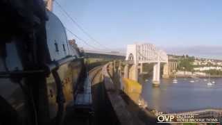 70000 Britannia crossing the Royal Albert Bridge [upl. by Deerc]