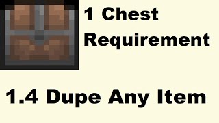 Terraria 14 Dupe Glitch  Duplication Of Any Item Requiring Just One Chest [upl. by Riba232]