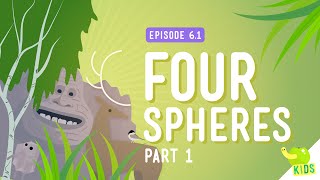 Four Spheres Part 1 Geo and Bio Crash Course Kids 61 [upl. by Otsedom557]