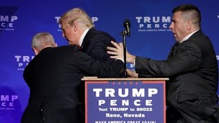 Donald Trump rushed off stage during rally in Nevada [upl. by Adore]