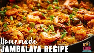 Classic Jambalaya Recipe StepbyStep  HowToCookRecipes [upl. by Ggerg]