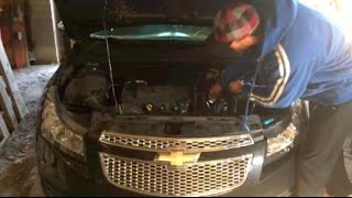 Chevy Cruze Oil Change  STEP BY STEP [upl. by Munford638]