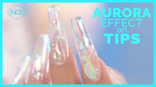 Aurora Glass Nail On Gel Tips [upl. by Ahsekat]