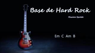 BASE DE HARD ROCK EN E PARA IMPROVISAR CON LA GUITARRA [upl. by Yarised]