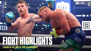 HIGHLIGHTS  Canelo Alvarez vs Billy Joe Saunders [upl. by Crescin]