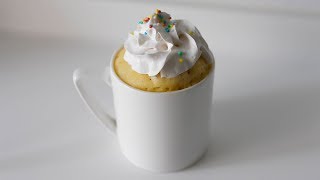 Vanilla Mug Cake Recipe [upl. by Ayikal995]