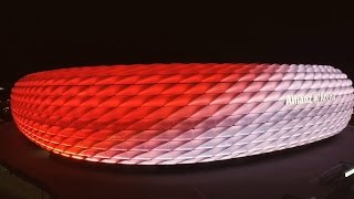 New Philips LED façade lighting at the Allianz Arena [upl. by Reger]