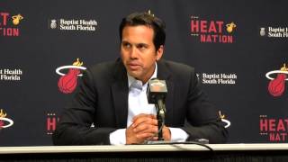 Miami Heat coach Erik Spoelstras post game press conference [upl. by Selena]