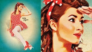 How To Create a Retro PinUp Poster in Photoshop [upl. by Oinimreh]