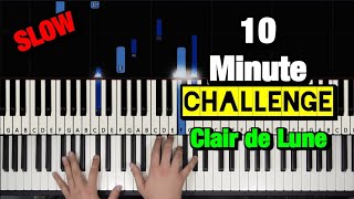 Learn CLAIR DE LUNE in UNDER 10 MINUTES  quotPiano Challengequot Debussy [upl. by Yffub]