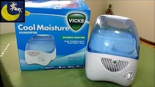 Review of Vicks Cool Mist Moisture Humidifier V3100 Invisible Mist [upl. by Wynnie]