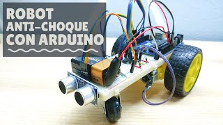 TUTORIAL ROBOT ANTI CHOQUE CON ARDUINO Y SENSOR ULTRASONICO [upl. by Anen]