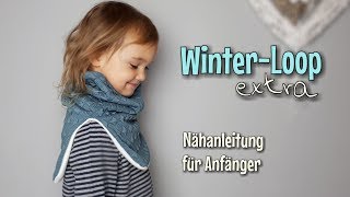 Winterloop Extra  Nähanleitung für Anfänger  OHNE Schnittmuster  Nähtinchen [upl. by Gelya12]