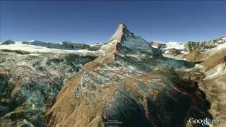 Matterhorn Hörnligrat in 3D [upl. by Margo]