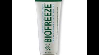 Biofreeze Pain Relief Gel Product Review [upl. by Atsirak279]