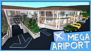 MEGA AIRPORT ON BLOXBURG Roblox [upl. by Nennek]