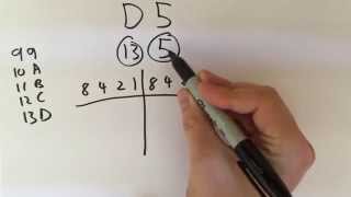 Converting Hexadecimal to Binary [upl. by D'Arcy]