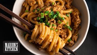 Quick Chicken and Peanut Udon  Marions Kitchen [upl. by Eaver]