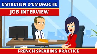 Entretien dEmbauche Francais  Job Interview Dialogue in French [upl. by Ahsinik]