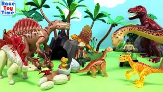 Playmobil Dinos Playsets Tyrannosaurus Spinosaurus [upl. by Monson]