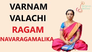 Varnam  Valachi Vachi  Ragam  Navaraga Malika Learning mode [upl. by Fidela]