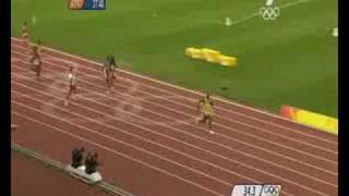 Beijing 2008 JAMAICA 4x100m FINAL FULL COMPETITION [upl. by Wiseman]