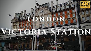 London Victoria Station Walk Through England 4K [upl. by Mirella711]