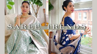 Latest Trends amp Designs in Banarasi Sarees  Styling Tips [upl. by Felic]