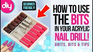 How to Use Acrylic Nail Drill Bits [upl. by Rozina]