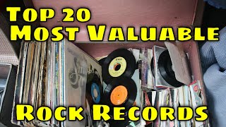 Top 20 Most Valuable Vintage Rock Records [upl. by Demeter]