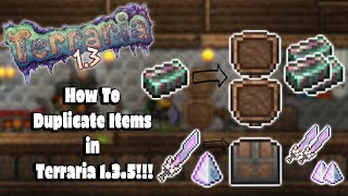 2 AMAZING DUPLICATION GLITCHES TERRARIA 135 amp 14 HOW TO DUPLICATE ANY ITEM IN TERRARIA [upl. by Gabrielle]