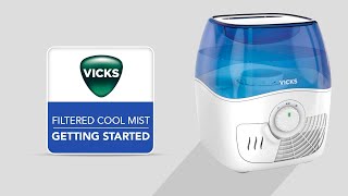 Vicks Filtered Cool Mist Humidifier VEV400  Getting Started [upl. by Itisahc]