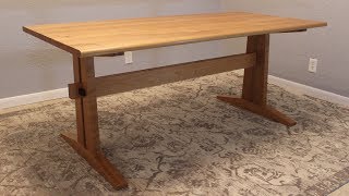 Making a Cherry Trestle Table [upl. by Aenahs]