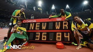 Usain Bolt anchors world record 4x100 relay at 2012 Olympics  NBC Sports [upl. by Madalena]