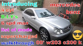 MERCEDES BENZ W203 MODIFICATION AND DIYS LIST [upl. by Arabel]