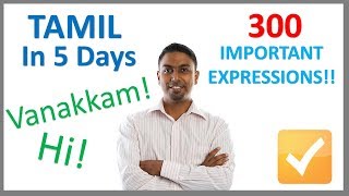 Learn Tamil in 5 Days  Conversation for Beginners [upl. by Debora362]