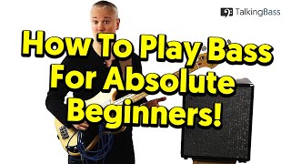 Beginners Guide To Bass Guitar  Lesson 1 The Absolute Basics [upl. by Acimehs]