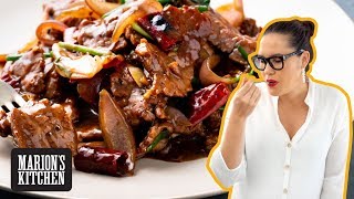 My Mongolian beef recipe amp how to make a tender beef stirfry 👊  Marions Kitchen [upl. by Harriot592]