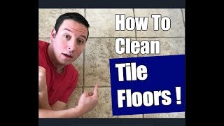 How To Clean Ceramic Tile Floors  Floor Transformation [upl. by Ajssatsan]