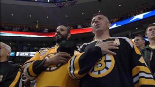 Bruins fans sing the Anthem with Rene Rancourt at the Cup Finals Game 6 61311 [upl. by Dawna]