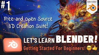 Lets Learn Blender 1 Getting Started for Beginners [upl. by Bremser]