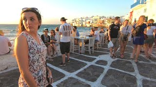 Exploring Mykonos Town Greece  Tourist Heaven or Hell [upl. by Idnym]