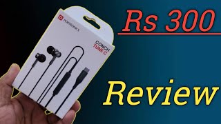 Portronics CONCH TUNE C wired earphones Unboxing Review [upl. by Glenna]