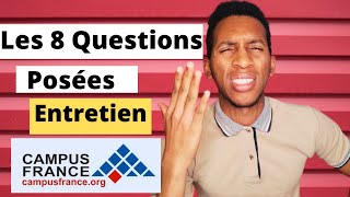 Les questions les plus posees en entretien  Comme réussir lentretien Campus France [upl. by Archie]