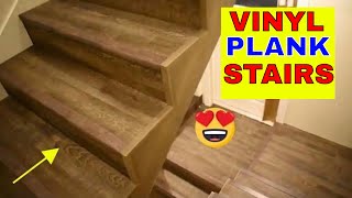 VINYL PLANK FLOORING ON STAIRS [upl. by Donelson]